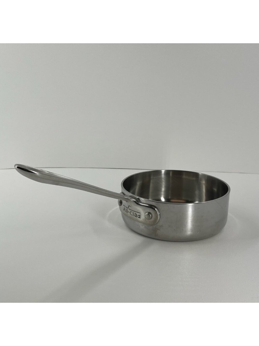 All-Clad Stainless Steel 1 Qt Saucepan Pot 6" Tri-Ply Bonded Small Induction Pan